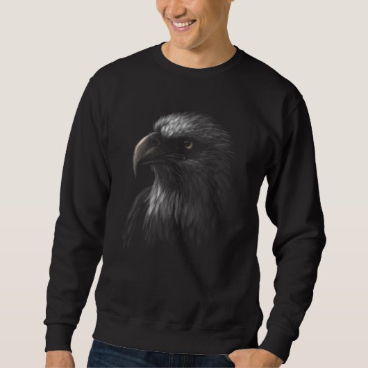 Eagle Print Animal Eagle Motif White Head Eagle Trui (Voorkant)