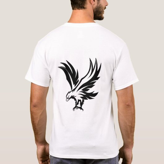 Eagle print Mannen T-shirt (Achterkant)