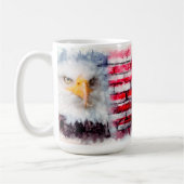 Eagle Profiel op Brick Wall Koffiemok (Links)