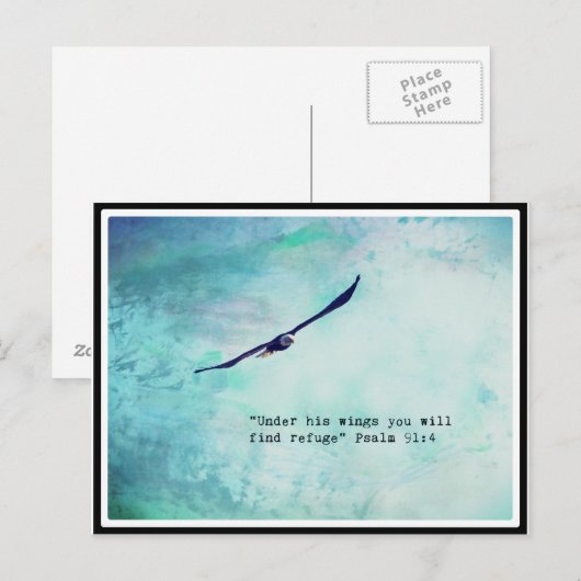 Eagle Psalm 91 Post Card Briefkaart (Voorkant / Achterkant)