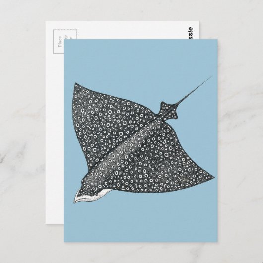 Eagle Ray Briefkaart (Voorkant / Achterkant)
