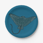 Eagle Ray Papieren Bordje (Voorkant)