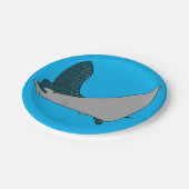 Eagle Ray Papieren Bordje (Gekanteld)