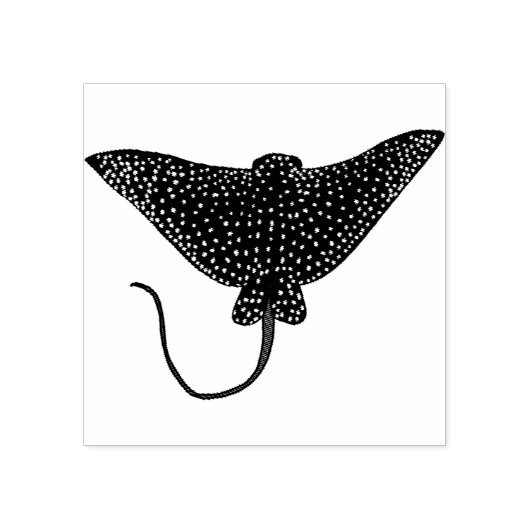 Eagle Ray Rubberstempel (Afrduk)