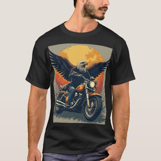 Eagle Rebel Rijder T-shirt (Voorkant)