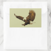 Eagle Rechthoekige Sticker (Tas)