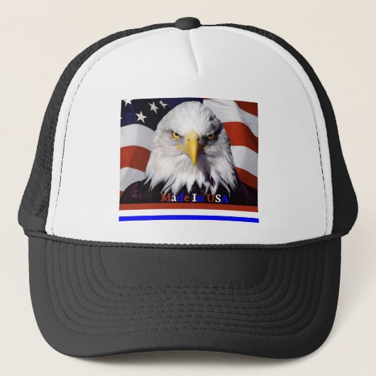 Eagle Red White Blue Colors Large-A Trucker Pet (Voorkant)