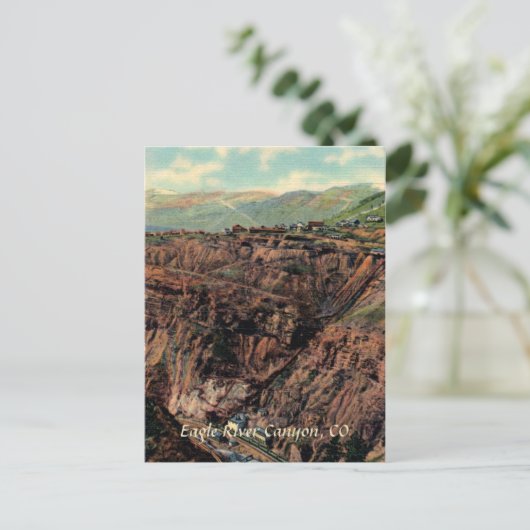 Eagle River Canyon Briefkaart (Staand voorkant)