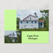 Eagle River Michigan Briefkaart (Voorkant)