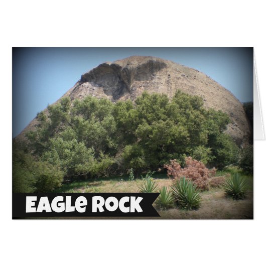 Eagle Rock California Monument Landmark (Voorkant Horizontaal)