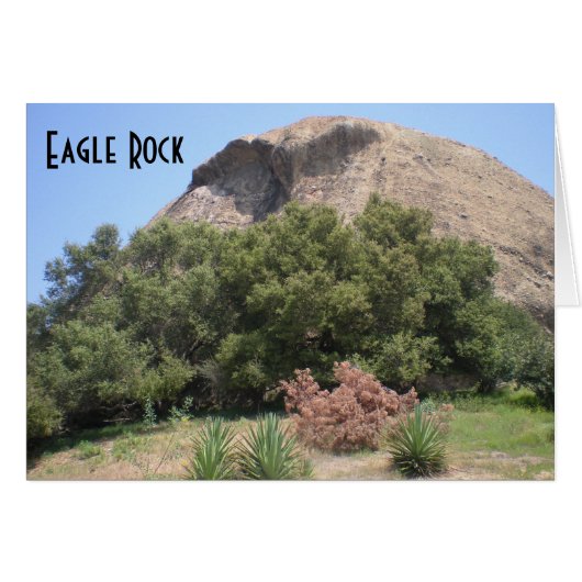 Eagle Rock California Monument Landmark (Voorkant Horizontaal)