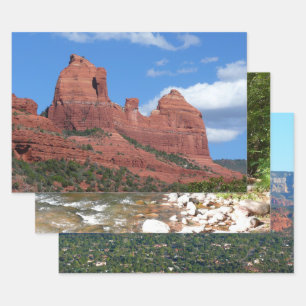 Eagle Rock I Sedona Arizona Reis Fotografie Inpakpapier Vel