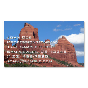 Eagle Rock I Sedona Arizona Reis Fotografie Magnetisch Visitekaartje