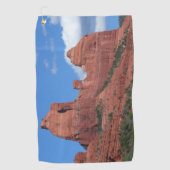 Eagle Rock I Sedona Arizona Travel Photography Golfhanddoek (Voorkant)