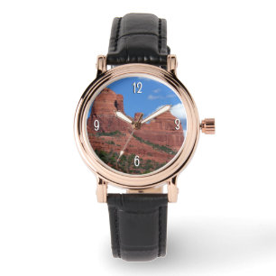 Eagle Rock I Sedona Arizona Travel Photography Horloge