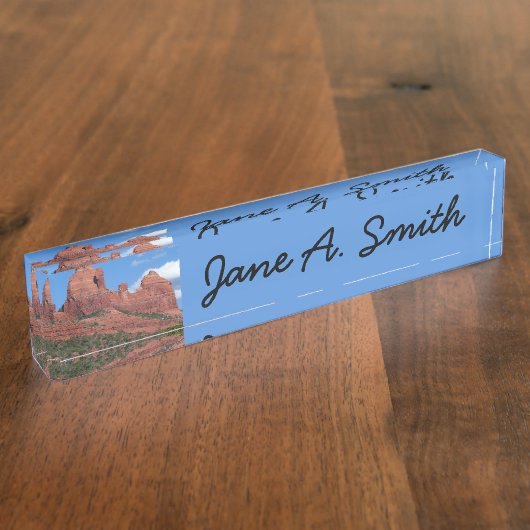 Eagle Rock I Sedona Arizona Travel Photography Naambordje (Zijkant)