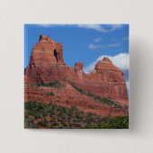 Eagle Rock I Sedona Arizona Travel Photography Vierkante Button 5,1 Cm (Voorkant)