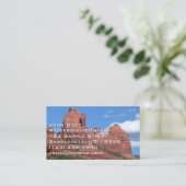 Eagle Rock I Sedona Arizona Travel Photography Visitekaartje (Staand voorkant)