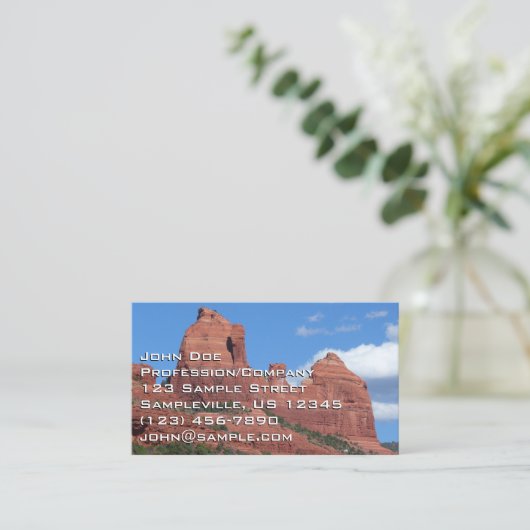Eagle Rock I Sedona Arizona Travel Photography Visitekaartje (Staand voorkant)