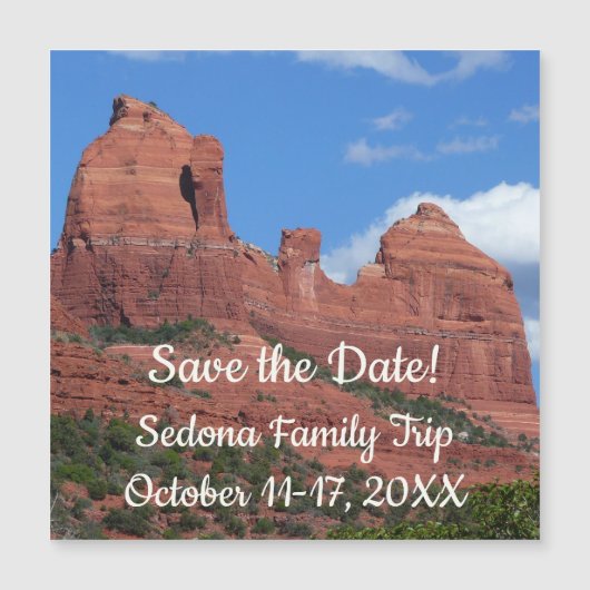 Eagle Rock I Sedona Arizona Travel Save the Date (Voorkant)