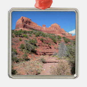 Eagle Rock II Sedona Arizona Reis Fotografie Metalen Ornament