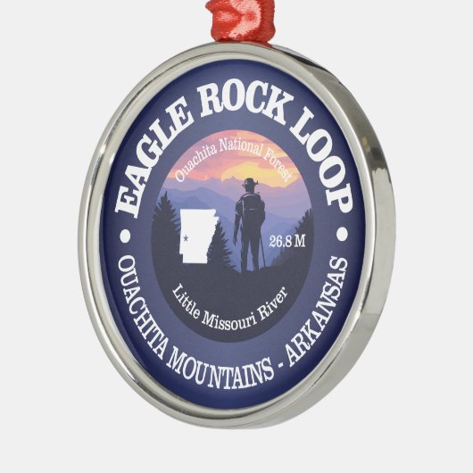 Eagle Rock Loop (rd2) Metalen Ornament (Links)