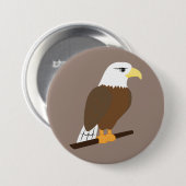 Eagle Ronde Button 7,6 Cm (Voorkant /achterkant)