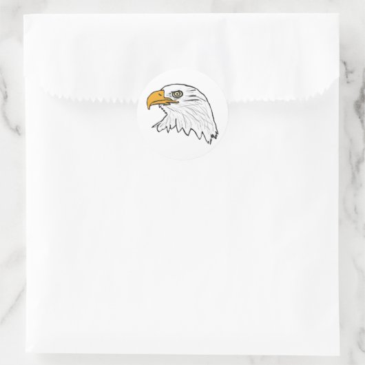Eagle Ronde Sticker (Tas)