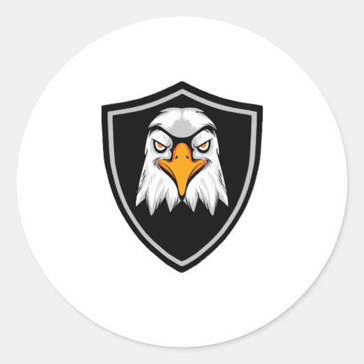 Eagle Ronde Sticker (Voorkant)