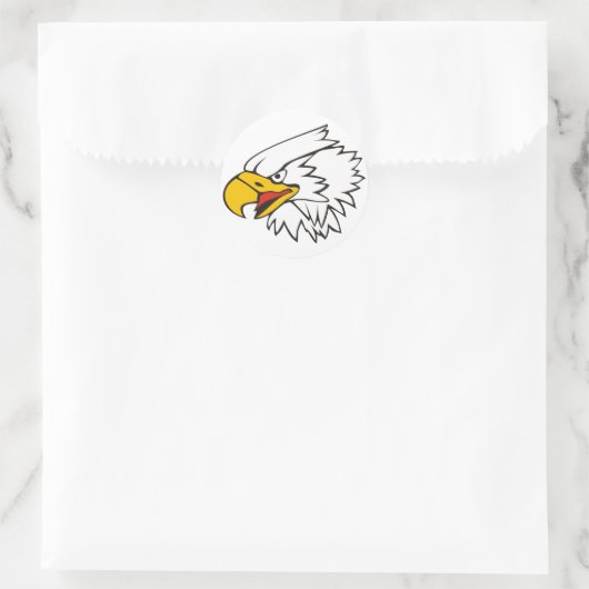 Eagle Ronde Sticker (Tas)