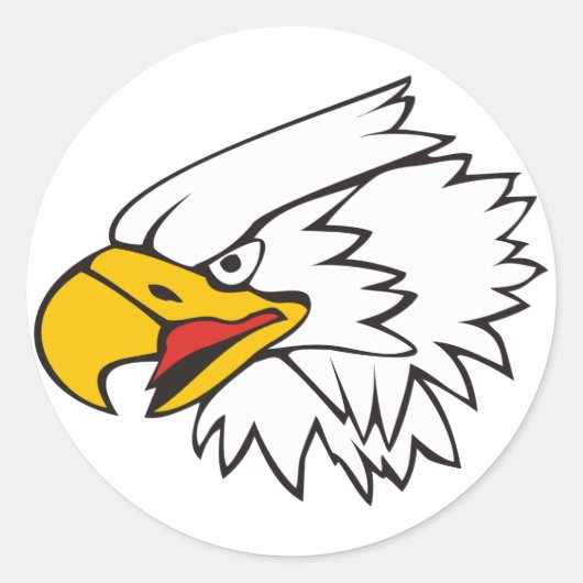 Eagle Ronde Sticker (Voorkant)