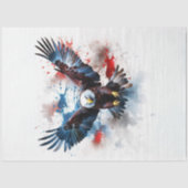 Eagle Rood Wit Blauw Decoupage Tissuepapier (Voorkant)