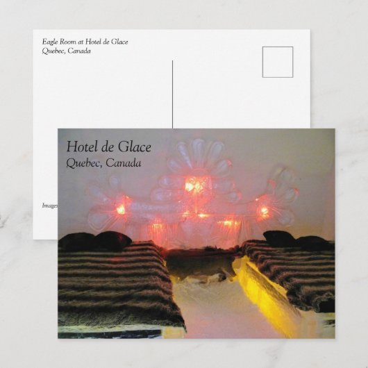Eagle Room in Hotel de Glace, Quebec, Canada Briefkaart (Voorkant / Achterkant)