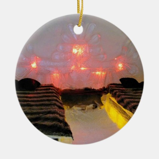 Eagle Room in Hotel de Glace, Quebec, Canada Keramisch Ornament (Voorkant)