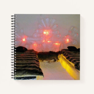 Eagle Room in Hotel de Glace, Quebec, Canada Notitieboek