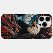 Eagle Schilderachtig Leather-Looking Artwork Case-Mate iPhone Case (Achterkant (horizontaal))