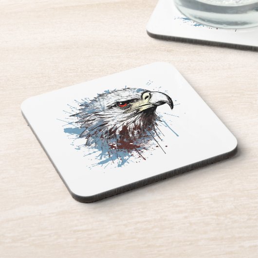 Eagle schilderij bier onderzetter (Linkerzijde)