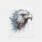 Eagle schilderij fleece deken (Voorkant)