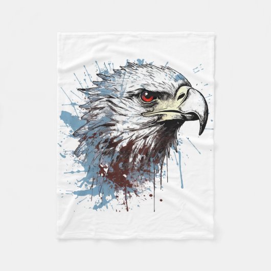 Eagle schilderij fleece deken (Voorkant)