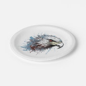 Eagle schilderij papieren bordje (Gekanteld)