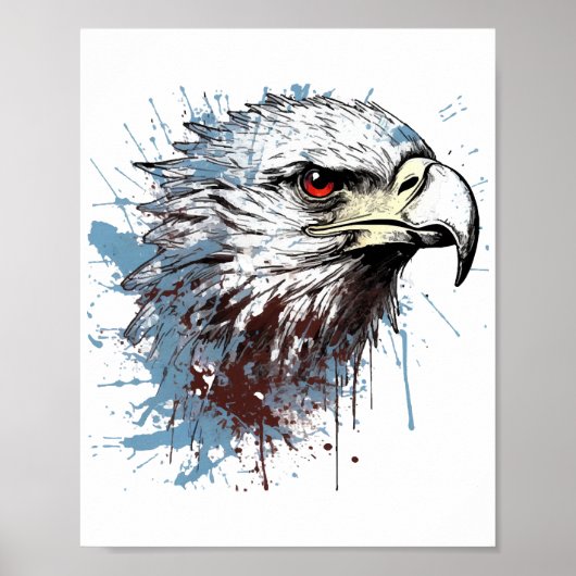 Eagle schilderij poster (Voorkant)