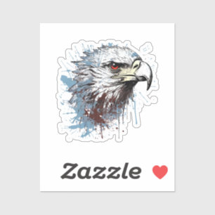 Eagle schilderij sticker