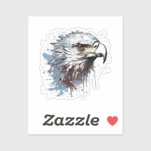 Eagle schilderij sticker (Vel)