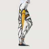 Eagle schopende gezichtveren leggings (Rechts)