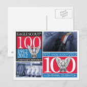 Eagle Scout Centennial Post Kaart (Voorkant / Achterkant)