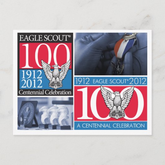 Eagle Scout Centennial Post Kaart (Voorkant)