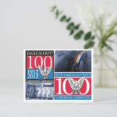 Eagle Scout Centennial Post Kaart (Staand voorkant)