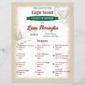 Eagle Scout Court of Honor Program Flyer (Voorkant)