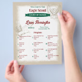 Eagle Scout Court of Honor Program Flyer (Hand)