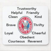 Eagle Scout Insignia Mousepad Muismat (Voorkant)